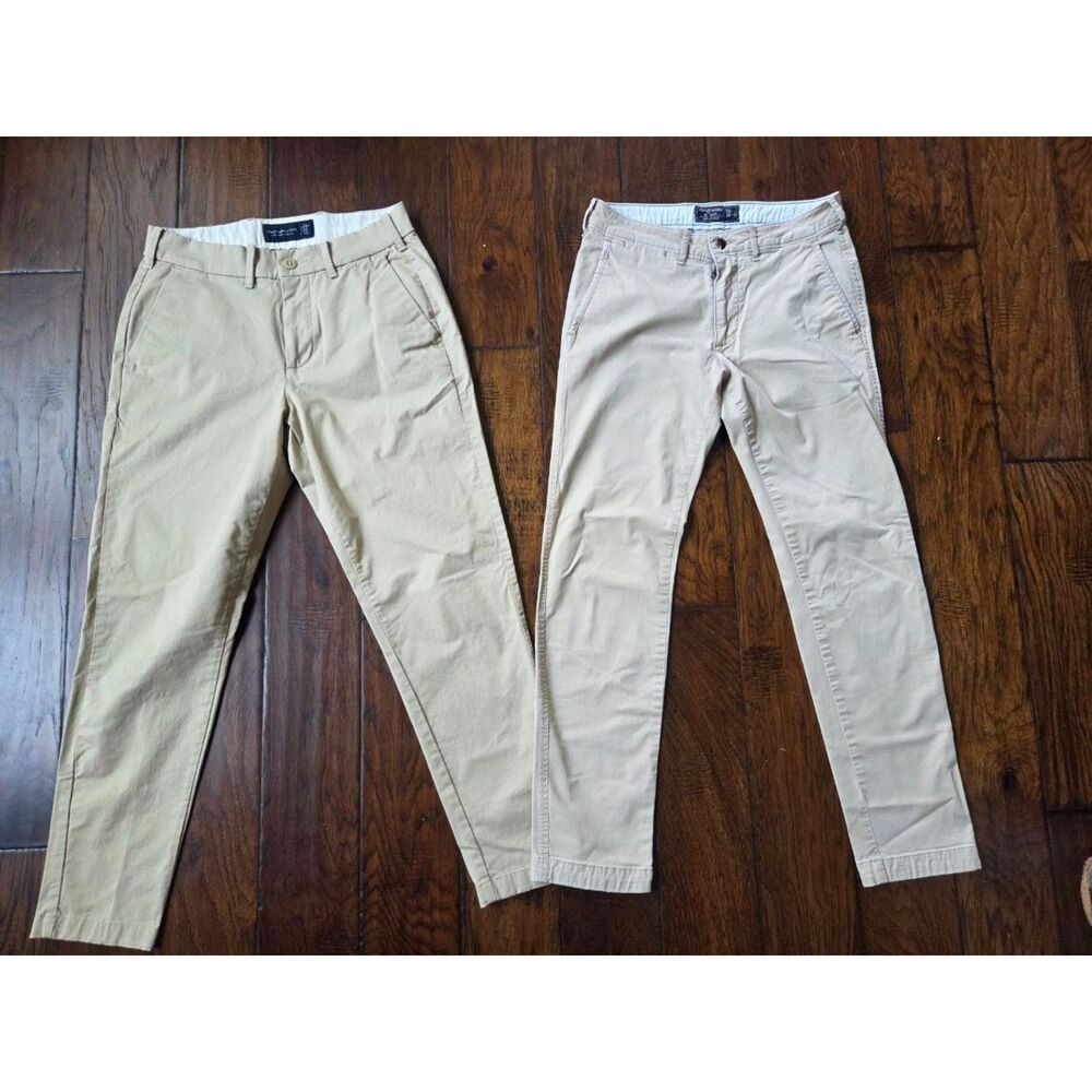 Bundle Abercrombie & Fitch 2 Pants Men's 28X30  Khaki pants